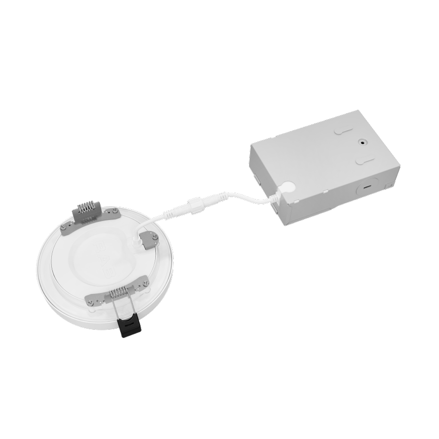 RAB ORB4 ORB 4 Inch Frameless Recessed Downlight – 9W – 5-CCT Selectable – Round – White Finish – Triac Dimmable – 120V – 750 Lumens