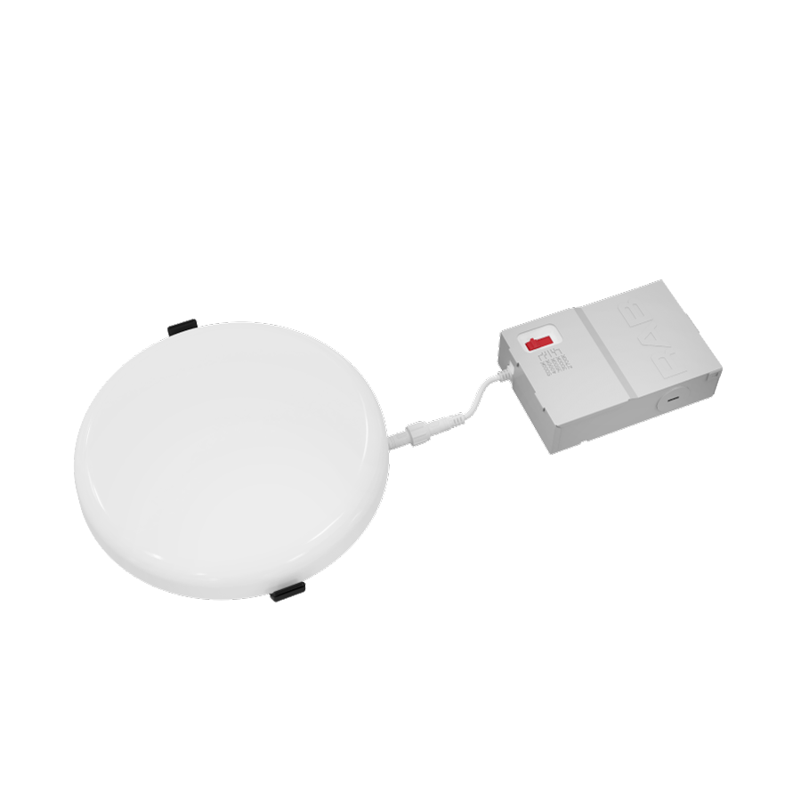 RAB ORB6 ORB 6 Inch Frameless Recessed Downlight – 9W – 5-CCT Selectable – Round – White Finish – Triac Dimmable – 120V – 1100 Lumens