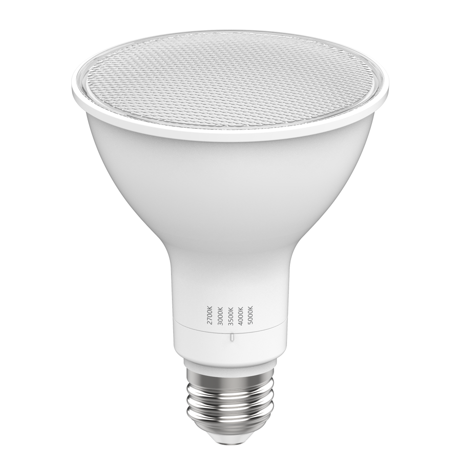RAB PAR30LFA-11-9CCT-25D-DIM PAR30 Long Neck LED Lamp – 11W – 75W Equivalent – 25° Beam Angle – Selectable 2700K/3000K/3500K/4000K/5000K – 1000 Lumens – Dimmable – 120V