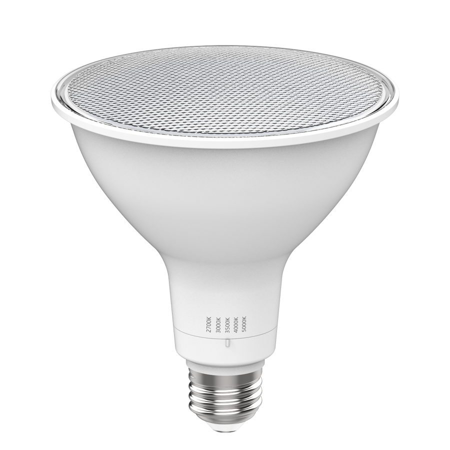 RAB PAR38FA-15.5-9CCT-40D-DIM PAR38 LED Lamp – 15.5W – 100W Equivalent – 40° Beam Angle – Selectable 2700K/3000K/3500K/4000K/5000K – 1400 Lumens – Dimmable – 120V