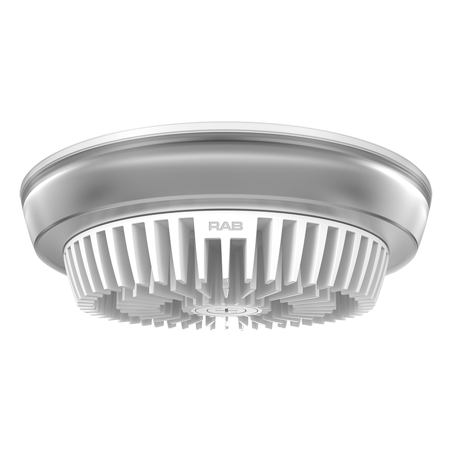 RAB PARK34-40W PARK34 Field-Adjustable LED Parking Garage Light – Selectable 20W/30W/40W – Selectable 3000K/4000K/5000K – 3160-5899 Lumens – 120-277V – White Finish