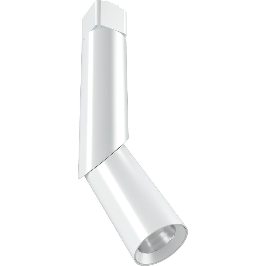 RAB PIVOTS24D PIVOT Track Light – Small – 8W – Selectable 3000K/4000K/5000K – 748-807 Lumens – 120V – 24° Beam Angle – White Finish
