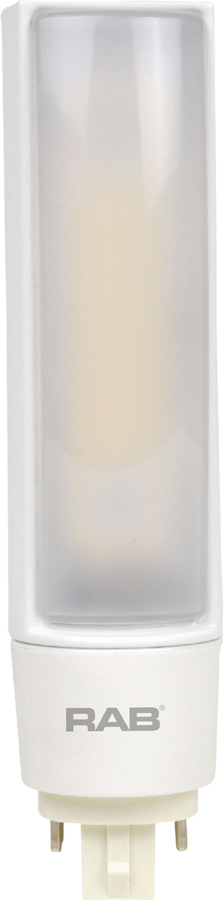 RAB PLT-16-H-850-DIR Horizontal LED Lamp – Type A Ballast Compatible – 16W – 5000K – G24Q Base – 1850 Lumens