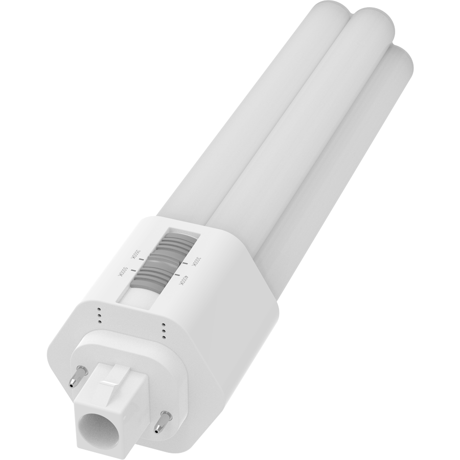 RAB PLT-23-O-8FA-BYP Omni LED Lamp – Type B Bypass – 23W – Selectable 2700K/3000K/3500K/4000K – GX24D Base – 120-277V – 3000-3300 Lumens