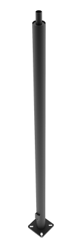 RAB PR5-07-20WT 20 Ft Round Steel Light Pole – 5 In Diameter – 7 Gauge – Welded Tenon – Square Base