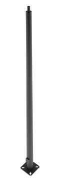 RAB PTR6-07-20WT 20 Ft Round Tapered Steel Light Pole – 6 In Diameter – 7 Gauge – Welded Tenon – Square Base