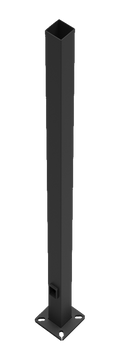 RAB PS5-07-20D2 20 Ft Square Steel Light Pole – 5 In Square – 7 Gauge – Drilled Two Sides – Square Base