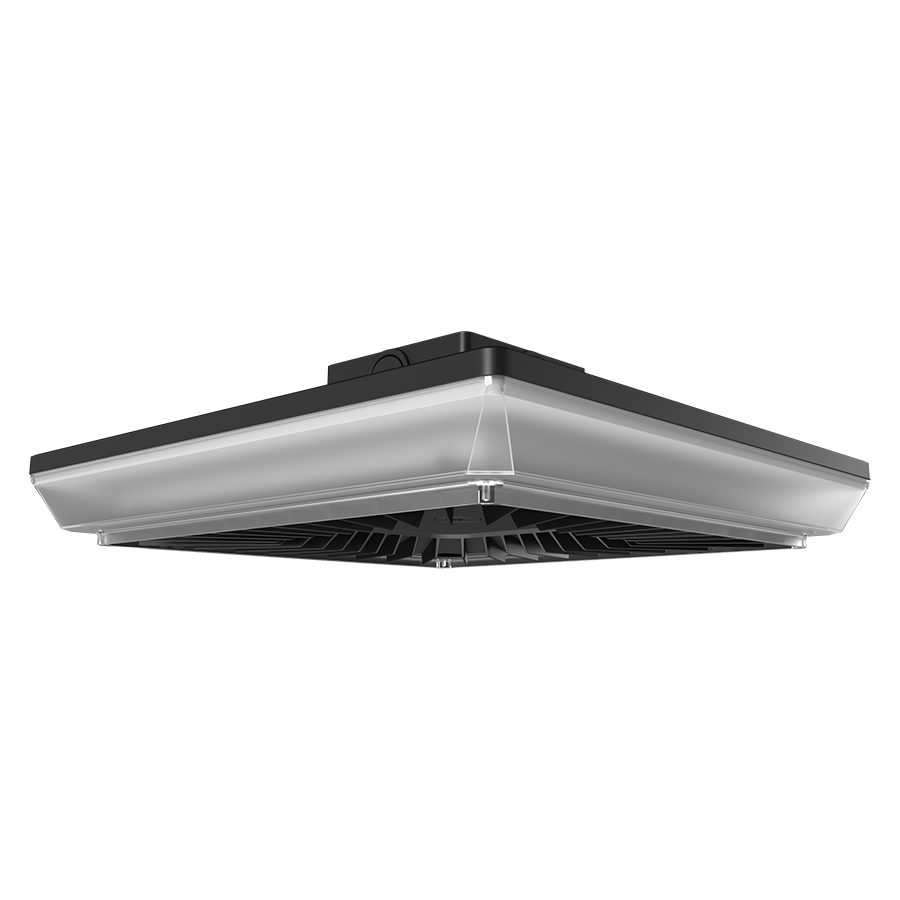RAB PRT110S/480 PORTO Field-Adjustable Square LED Parking Garage Light – Selectable 80W/95W/110W – Selectable 3000K/4000K/5000K – 10406-14348 Lumens – 480V – Integrated Photocell – Bronze Finish