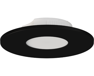 RAB PUCK34-TRIM-RD-B Round Trim – Black Finish