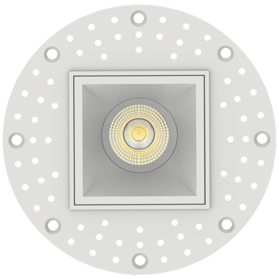 RAB R2STL 2in Trimless Recessed Light – 9W – 600 Lumens – 2700K–5000K – 120V – Square – Smooth Trim – White Finish – 90+ CRI