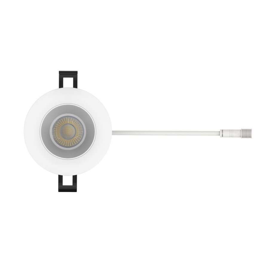 RAB R3-15 3in Regressed Recessed Light – 15W – 1000 Lumens – 2700K–5000K – 120V – Round – Smooth Trim – White Finish – 90+ CRI