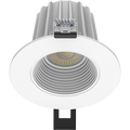 RAB R3-9B 3in Regressed Recessed Light – 9W – 650 Lumens – 2700K–5000K – 120V – Round – Baffle Trim – White Finish – 90+ CRI