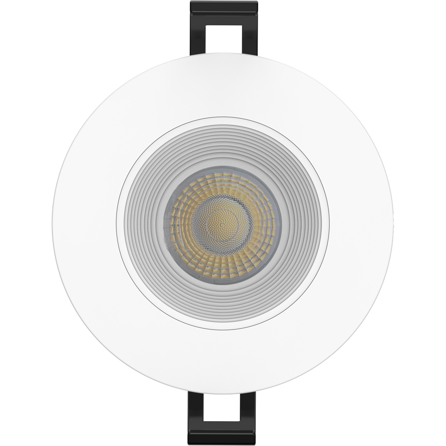 RAB R3-9B 3in Regressed Recessed Light – 9W – 650 Lumens – 2700K–5000K – 120V – Round – Baffle Trim – White Finish – 90+ CRI