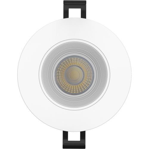 RAB R3-9B 3in Regressed Recessed Light – 9W – 650 Lumens – 2700K–5000K – 120V – Round – Baffle Trim – White Finish – 90+ CRI