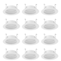 RAB R34-4/BP R34 4" Retrofit Downlight - 700 Lumens - 7.5W - 120V - 5CCT Selectable - Smooth Trim - White - 12 Pack