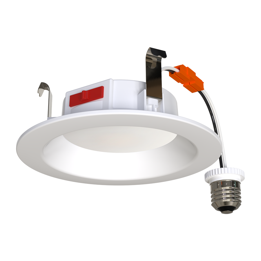 RAB R34-4 4" Retrofit Downlight - 700 Lumens - 7.5W - 120V - 5CCT Selectable - Smooth Trim - White