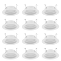 RAB R34-4B/BP R34 4" Retrofit Downlight - 700 Lumens - 7.5W - 120V - 5CCT Selectable - Baffle Trim - White - 12 Pack