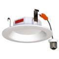 RAB R34-4B R34 4" Retrofit Downlight - 700 Lumens - 7.5W - 120V - 5CCT Selectable - Baffle Trim - White