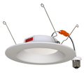 RAB R34-6B R34 6" Retrofit Downlight - 900 Lumens - 10W - 120V - 5CCT Selectable - Baffle Trim - White