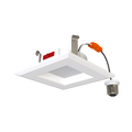 RAB R34S-4 R34S 4" Square Retrofit Downlight - 623-678 Lumens - 7W - 120V - 5CCT Selectable - Smooth Trim - White