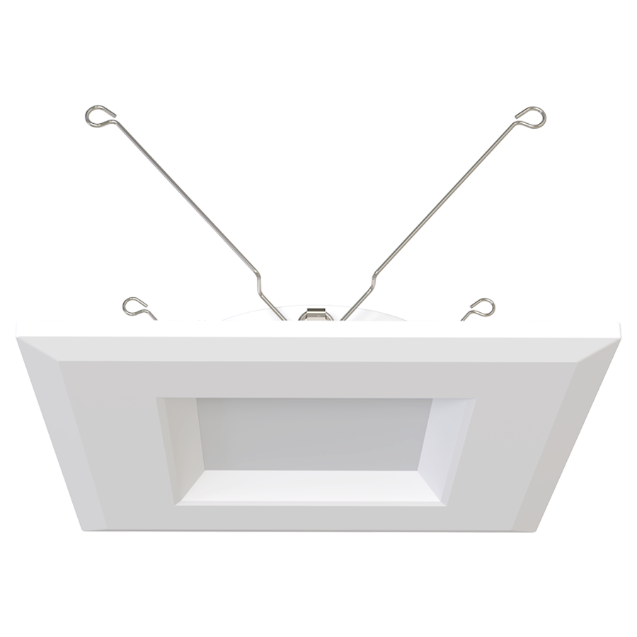 RAB R34S-6 6" Square Retrofit Downlight - 932-1044 Lumens - 10W - 120V - 5CCT Selectable - Smooth Trim - White