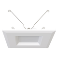 RAB R34S-6B R34S 6" Square Retrofit Downlight - 933-1044 Lumens - 10W - 120V - 5CCT Selectable - Baffle Trim - White