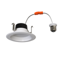 RAB R34X-4B R34X 4" Retrofit Downlight - 515-720 Lumens - 120V - Flux and CCT Selectable - Baffle Trim - White