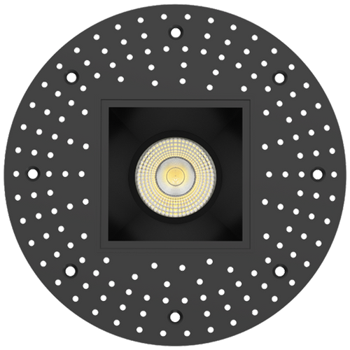 RAB R3STLB 3in Trimless Recessed Light – 15W – 1250 Lumens – 2700K–5000K – 120V – Square – Smooth Trim – Black Finish – 90+ CRI