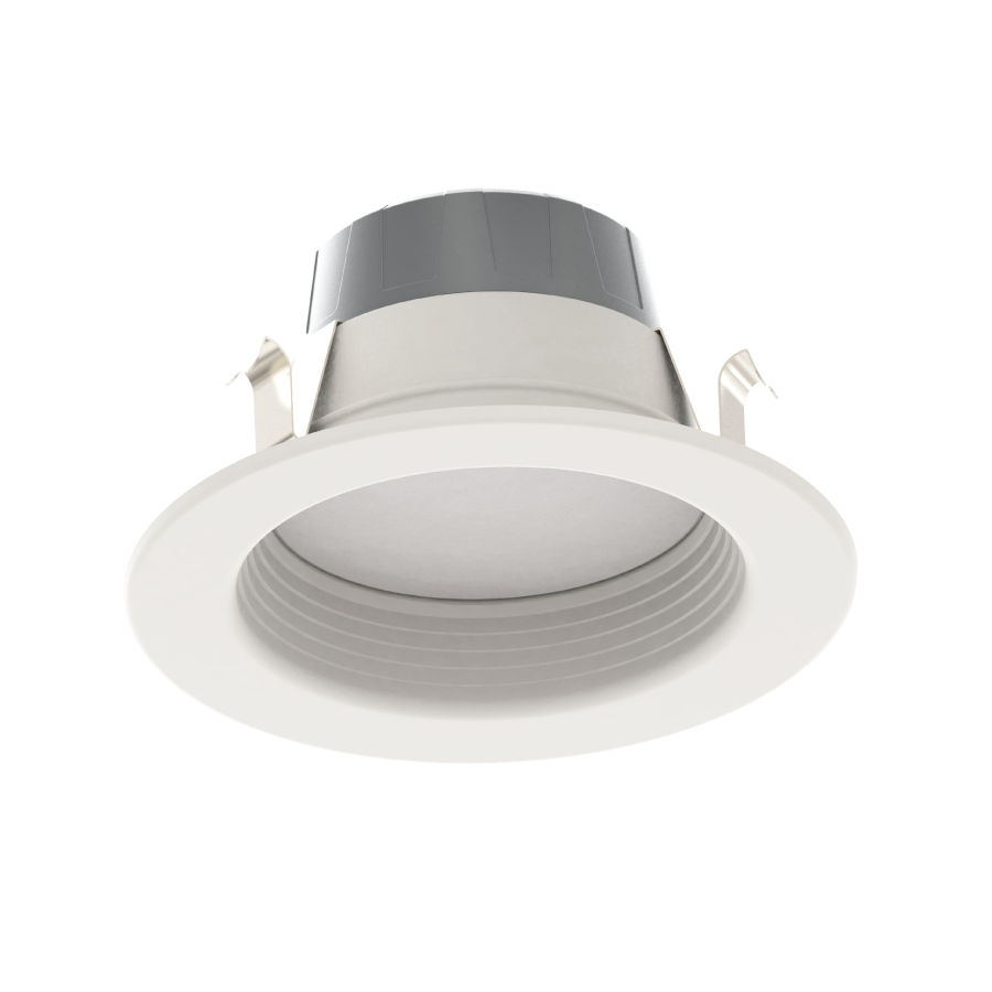 RAB R4R109FA120WB R4R 4" Residential Retrofit Downlight - 1100 Lumens - 10W - 120V - 5CCT Selectable - Baffle Trim - White
