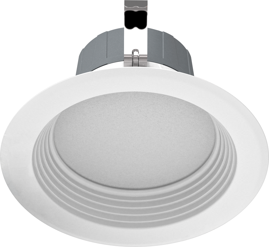 RAB R4R89FA120WB R4R 4" Residential Retrofit Downlight - 700 Lumens - 8W - 120V - Selectable CCT - Baffle Trim - White