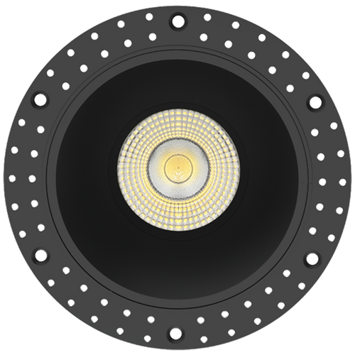 RAB R4TLB 4in Trimless Recessed Light – 20W – 1900 Lumens – 2700K–5000K – 120V – Round – Smooth Trim – Black Finish – 90+ CRI