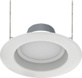 RAB R6R89FA120WS R6R 6" Residential Retrofit Downlight - 750 Lumens - 8W - 120V - Selectable CCT - Smooth Trim - White