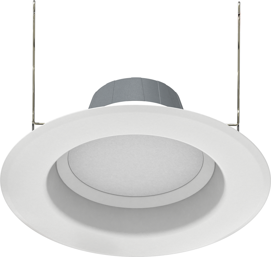 RAB R6R119FA120WS R6R 6" Residential Retrofit Downlight - 1100 Lumens - 10.5W - 120V - Selectable CCT - Smooth Trim - White