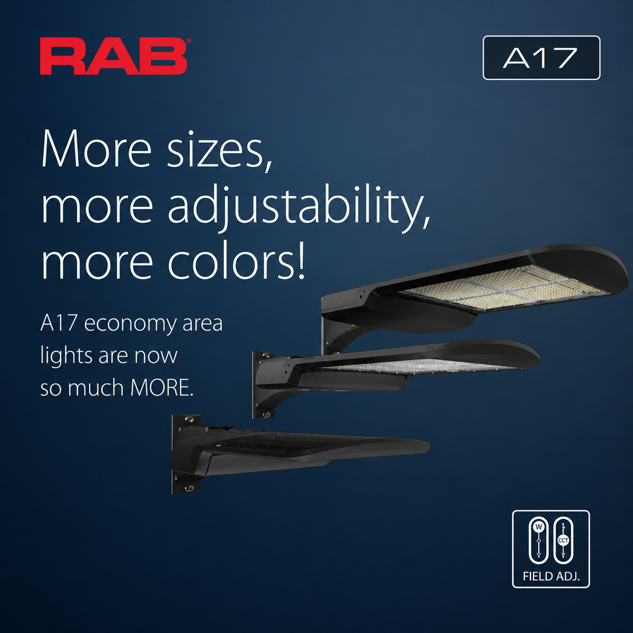 RAB A17-RHS-M A17 Reversible House Side Shield for 200W–300W Fixtures - Bronze