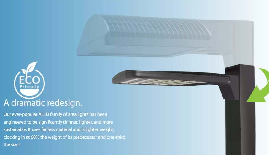 RAB ALEDL2TSFN ALEDL Type II LED Area Light – 170W-260W Selectable – 4000K – 24929-36872 Lumens – 120-277V – Slipfitter Mount – Bronze Finish
