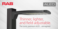RAB ALEDM4TSFYB ALEDM Type IV LED Area Light – 40W-80W Selectable – 3000K – 10371-18802 Lumens – 120-277V – Slipfitter Mount – Black Finish