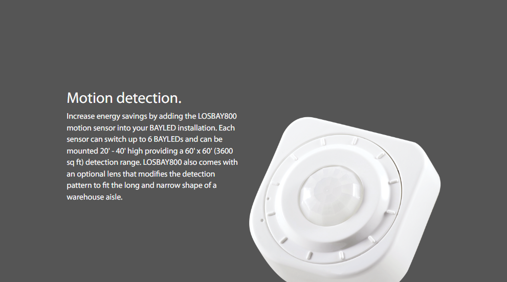 RAB BAYLED104W BAYLED LED Round High Bay – 104W – 5000K – 14942 Lumens – 120-277V – Hook & Cord Mount – White Finish