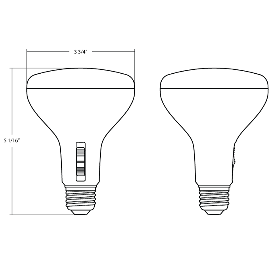 RAB BR30-14-9CCT-DIM BR30 LED Flood Bulb – 14W – 100W Equivalent – Selectable 2700K/3000K/3500K/4000K/5000K – CRI90 – Dimmable – 1400 Lumens – 120V