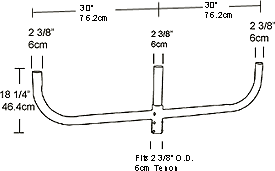 RAB BULL3 3-Light Bullhorn Tenon Adapter