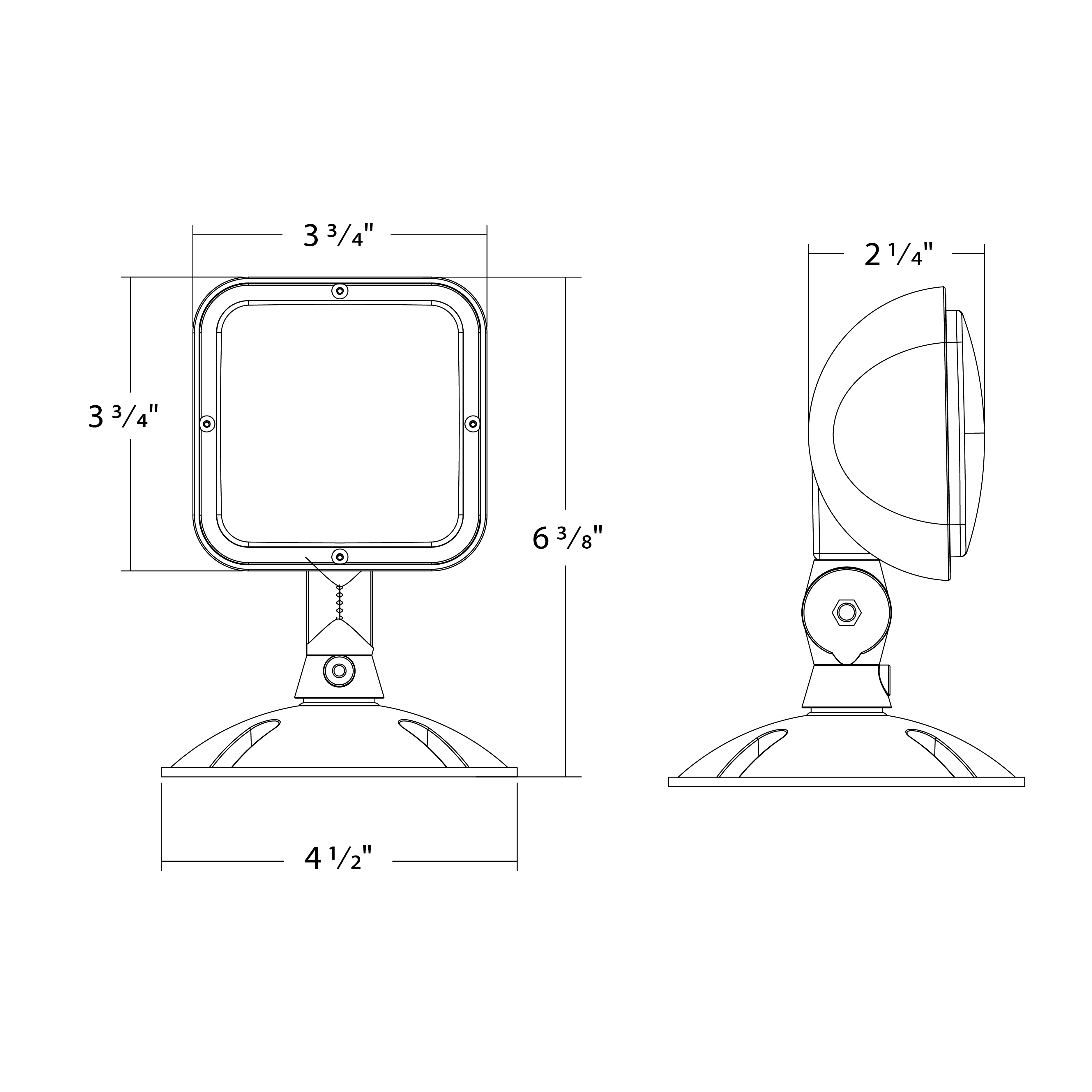 EREMOTE Outdoor Remote Head – Single Head – 3.6-15V – Gray Housing – 90 Lumens