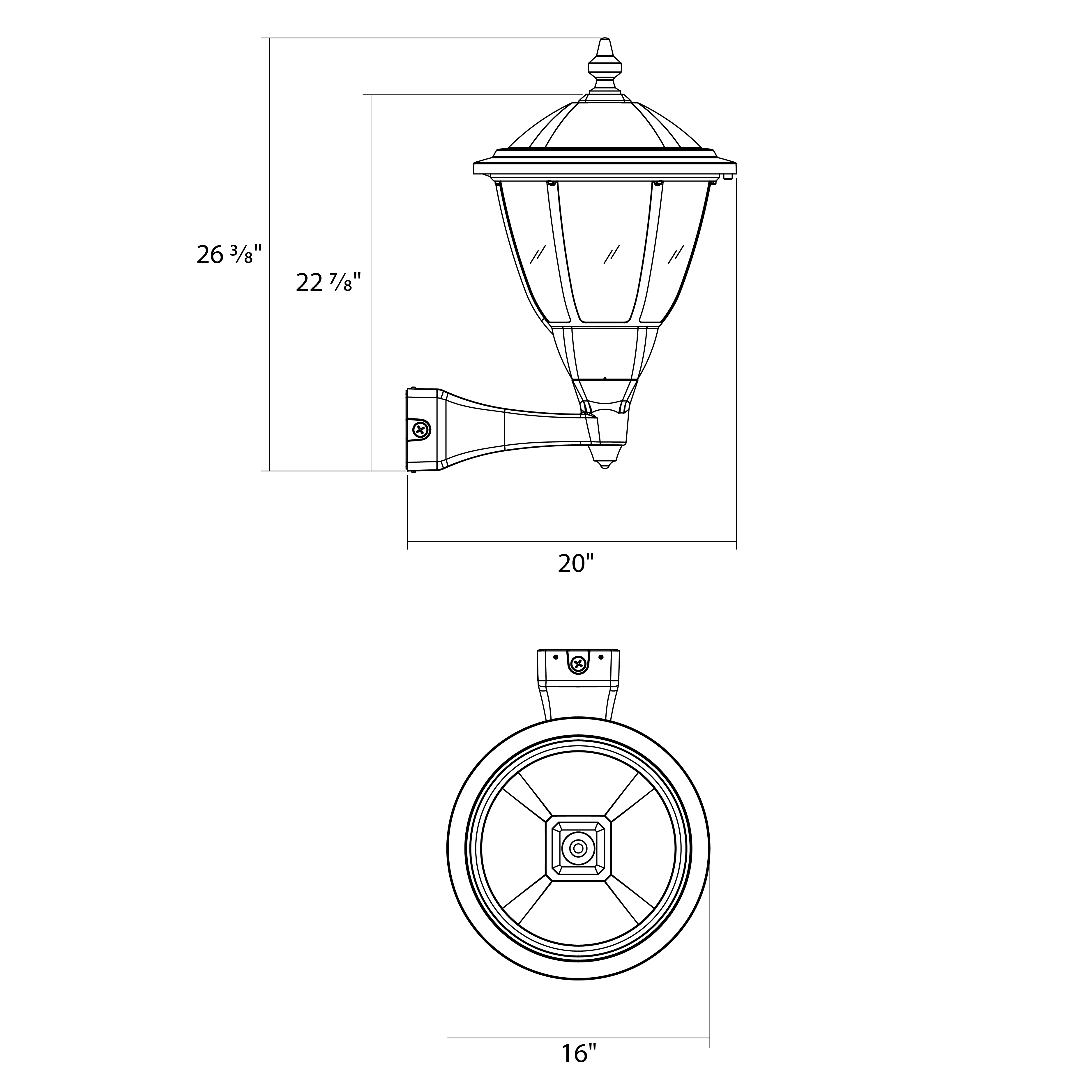 RAB HTG-RWMB/MVS Round Outdoor Wall Sconce – 60W-120W Selectable – Type III/Type V Distribution – 3000K/4000K/5000K Selectable – 5089-15401 Lumens – 120-277V – Multi-Level Motion Sensor – Black Finish