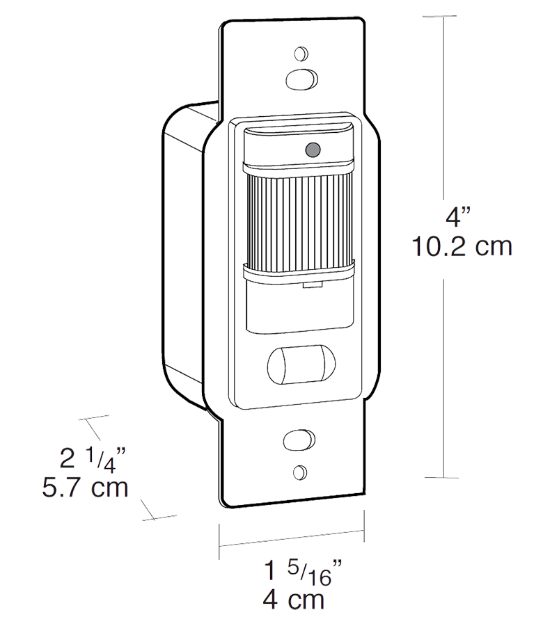 RAB LOS800AL/120 Occupancy Sensor – 800W – 120V – Wall Mount – Almond