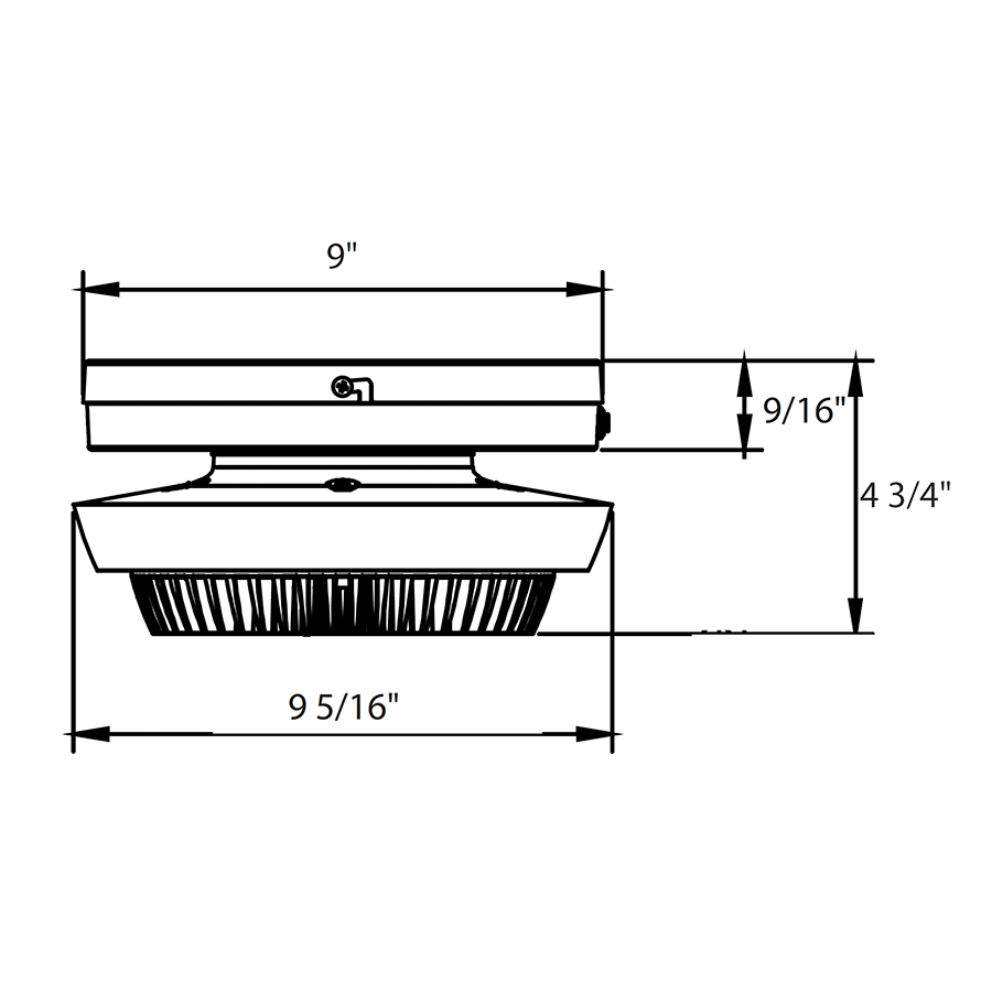 RAB PARK34-40/E Field-Adjustable LED Parking Garage Light – Selectable 20W/30W/40W – Selectable 3000K/4000K/5000K – 3160-5899 Lumens – 120-277V – Emergency Battery Backup – Bronze Finish