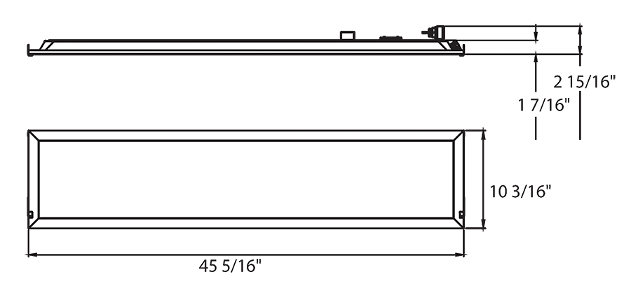 RAB RPLED1X4/MVS/E LED Retrofit Panel – 1x4 – Selectable 18W/25W/30W – 3500K/4000K/5000K – 2529-3894 Lumens – 120-277V – Microwave Occupancy Sensor – Emergency Battery Backup – White Finish