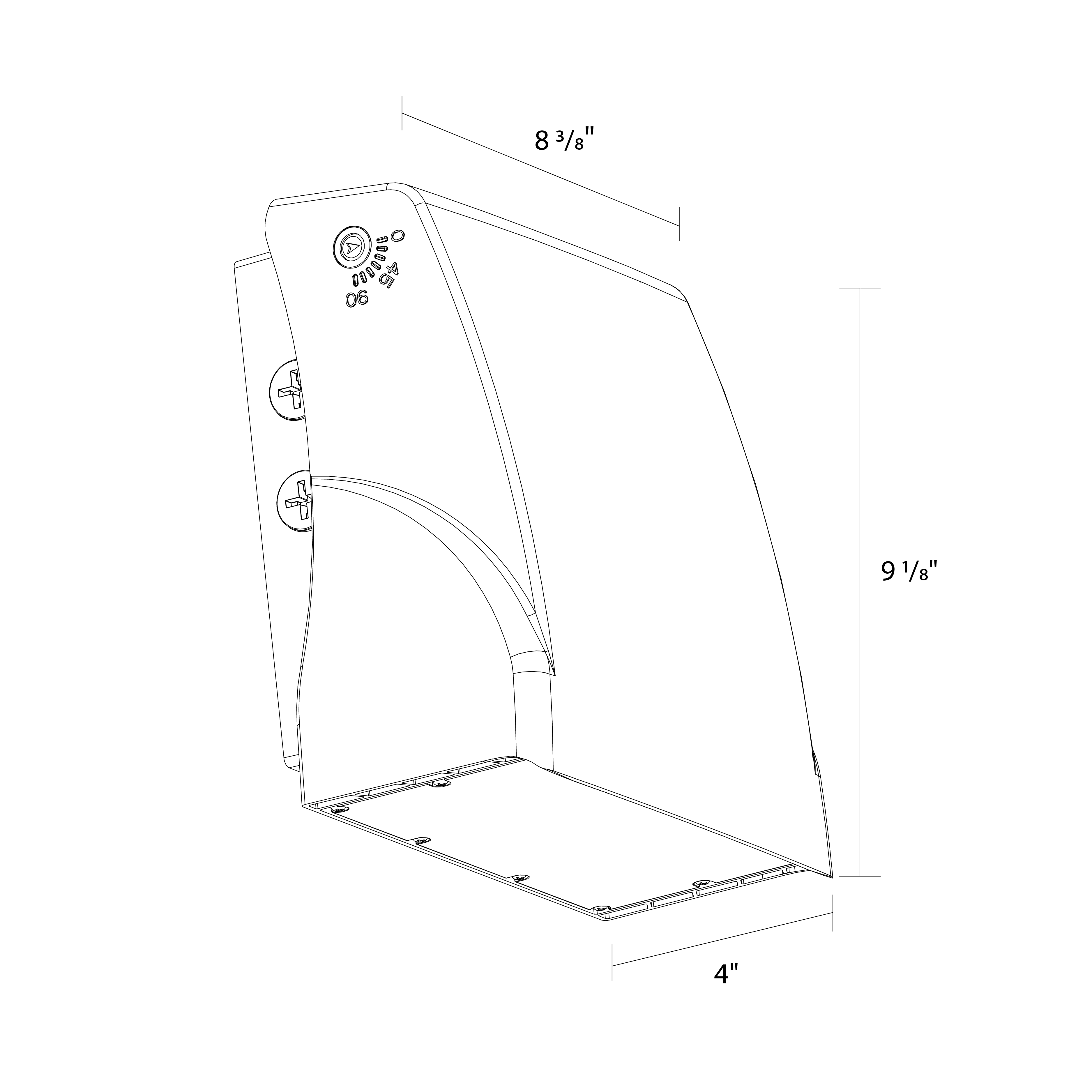 SLIM17 Field-Adjustable Wall Pack – 50W – Selectable 3000K/4000K/5000K – 7182-7477 Lumens – 120-277V – Integrated Photocell – Adjustable Light Engine – Bronze Finish