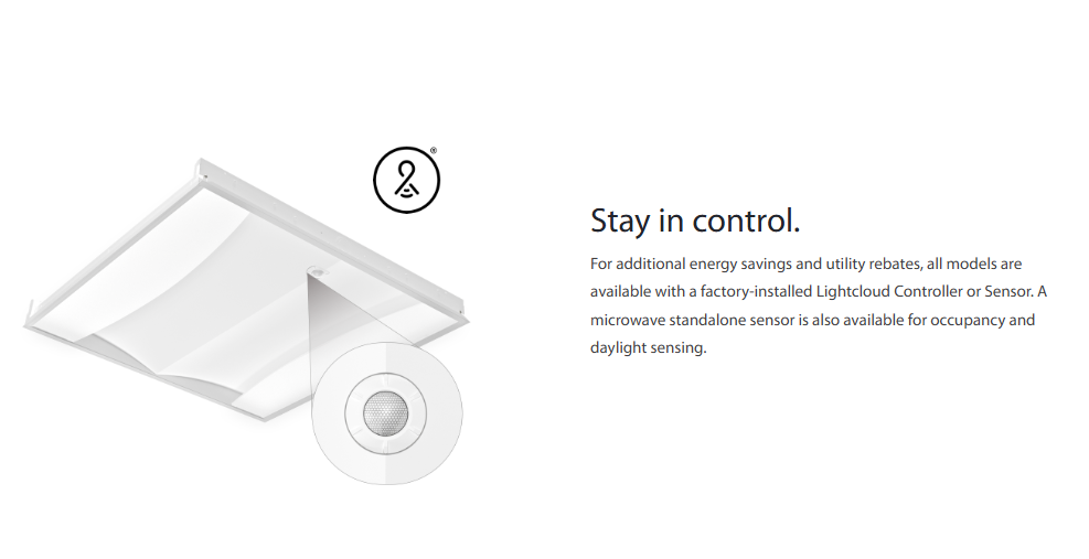 RAB SWISHFA-EDGE2X2-835U/E2 SWISHFA Edge-Lit LED Troffer – 2x2 – Selectable 19W/29W/39W – 3500K – 3266 Lumens – 120-277V – Emergency Battery Backup