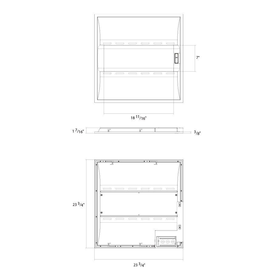 RAB SWISHAIR2X2/MVS LED Air Handling Troffer – 2x2 – Selectable 18W/26W/35W – 3500K/4000K/5000K – 2386-4702 Lumens – 120-277V – Microwave Occupancy Sensor
