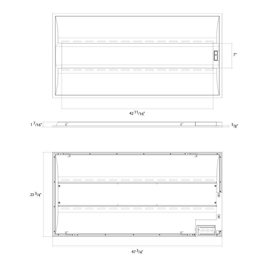 RAB SWISHAIR2X4/MVS LED Air Handling Troffer – 2x4 – Selectable 26W/35W/44W – 3500K/4000K/5000K – 3681-6047 Lumens – 120-277V – Microwave Occupancy Sensor