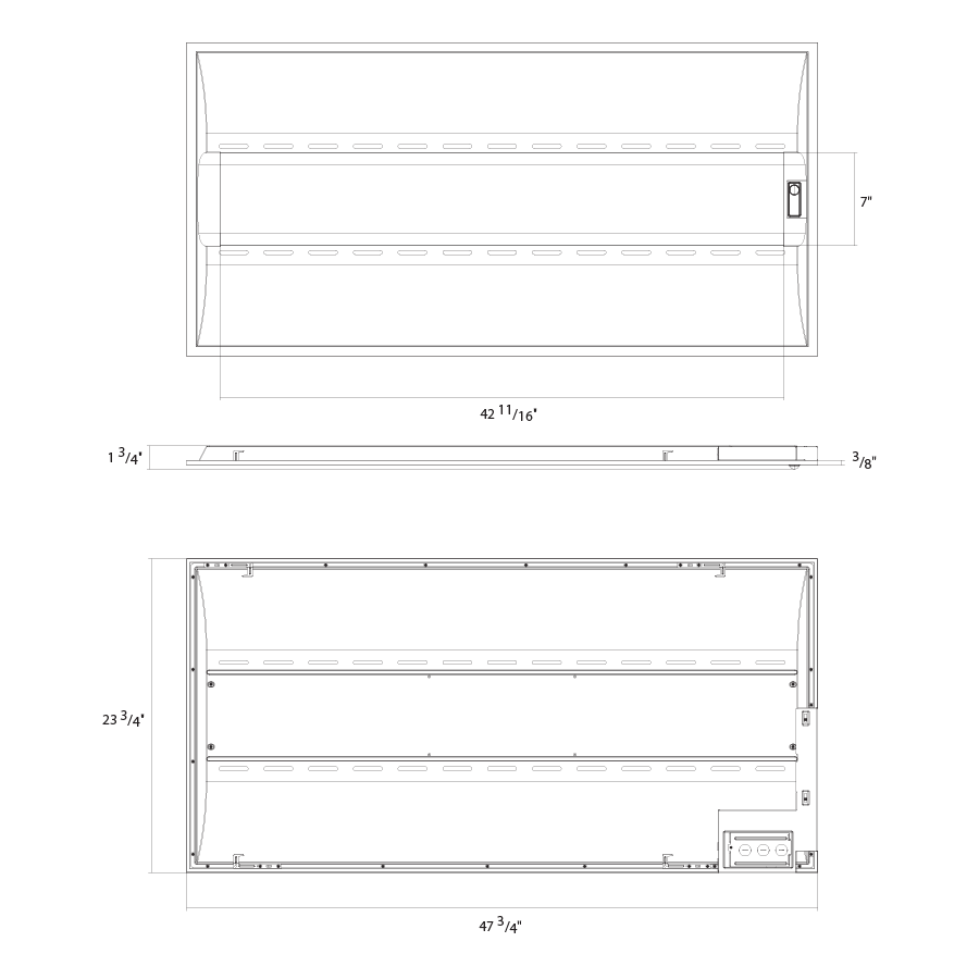 RAB SWISHAIR2X4/PIR LED Air Handling Troffer – 2x4 – Selectable 26W/35W/44W – 3500K/4000K/5000K – 3681-6047 Lumens – 120-277V – PIR Occupancy Sensor