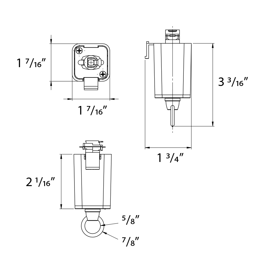 Pendant Luminaire Adapter – White Finish